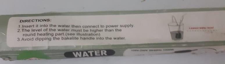 Immersion Water Heater Small